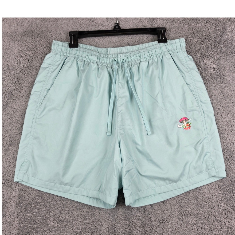 Nike Sportswear Shorts Mens XL Light Blue Embroidered Mushroom Swoosh DM8306-382